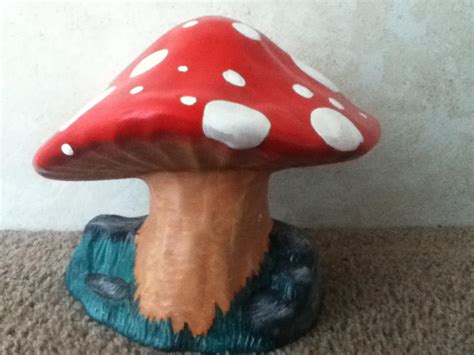 Ceramic Hand Painted Mushroom Piecefor Sale Etsy By Suskygirl On