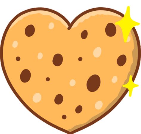 Cookies Heart Love Cookie Sticker Cookies Heart Love Cookie Shiny