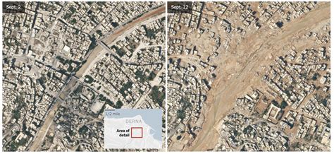 Mapping Where Floods Destroyed Derna