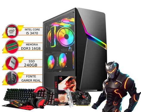 Desktop Gamer I Gb Ram Ssd Gb V Deo Gb Kit Gamer Alletech