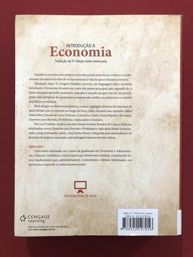 Livro Introdução À Economia N Gregory Mankiw Cengage