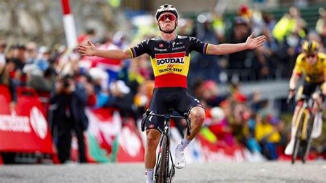 Evenepoel gana en Arinsal se cae en meta y es el nuevo líder de la