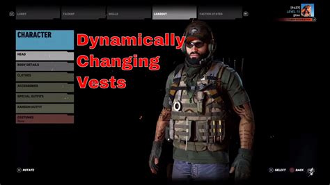 Ghost Recon Wildlands Stream And Dynamic Vest Customization Youtube