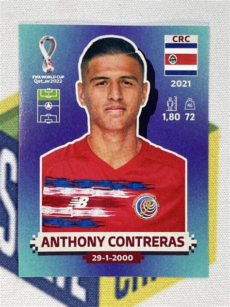 CRC18 Anthony Contreras Costa Rica Panini World Cup 2022 Sticker