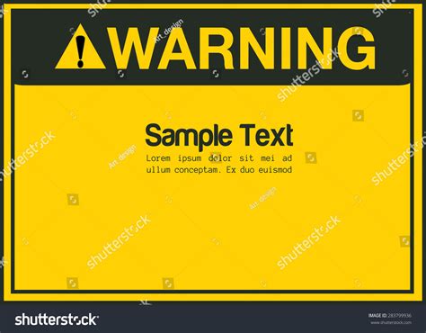 Blank Warning Sign vector background - Royalty Free Stock Vector ...