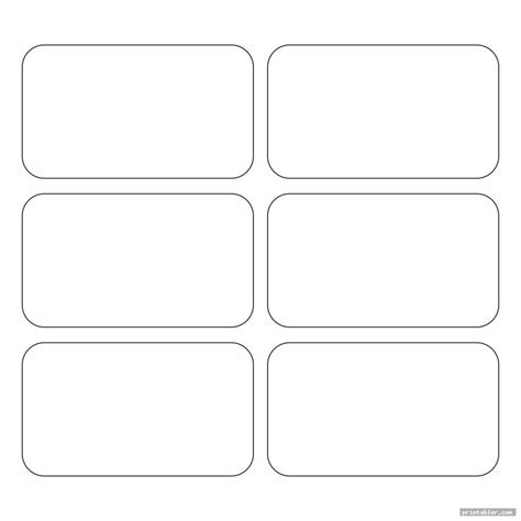 Rectangle Template Printable - Gridgit.com