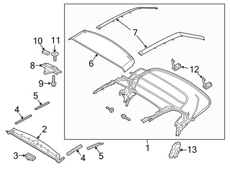 Ford Mustang Convertible Top Assembly Fr3z7653000am Havre Ford