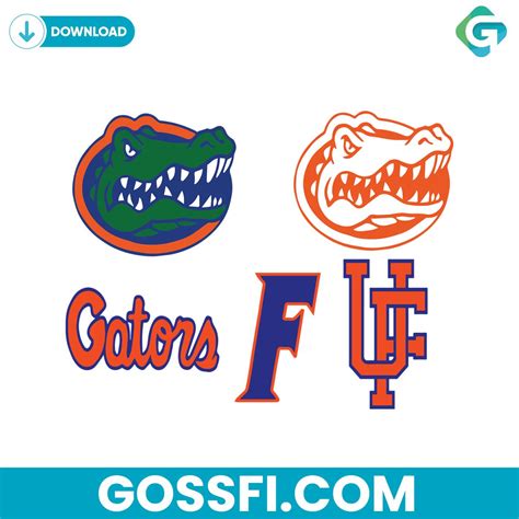 Florida Gator Head Logo Bundle Svg - Gossfi.com