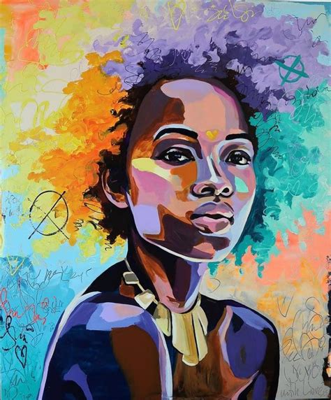 Pin by Felicia Furnish on Pop Art | Art painting, Afro art, Black art painting