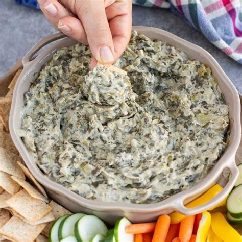 Easy Vegan Spinach Artichoke Dip Stacey Homemaker