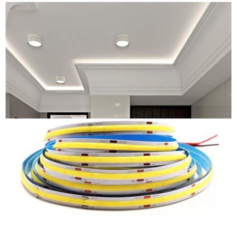 Fita de Led COB 6500K 12v Rolo 50 metros 10w Quarto Sala Decoraçao Teto