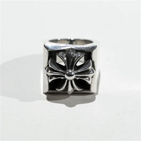 Chrome Hearts Chrome Hearts Letter Block Ch Plus Ring Grailed