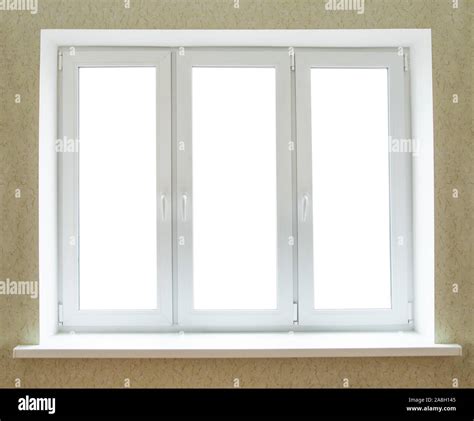 Modern PVC window frame isolated on white Stock Photo - Alamy