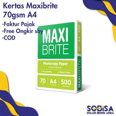 Jual Kertas Hvs A Gr Maxibrite Photocopy Paper Gsm Shopee Indonesia