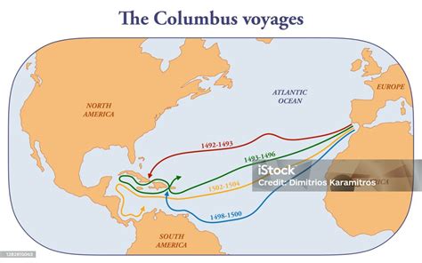 The Columbus Voyages Stock Illustration - Download Image Now ...