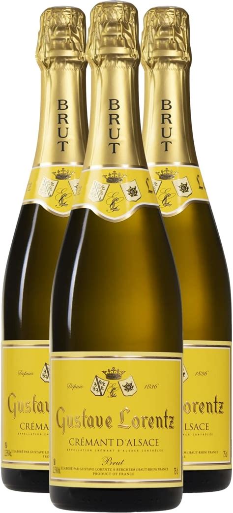 Crémant d Alsace Brut Blanc Gustave Lorentz Vin effervescent AOC