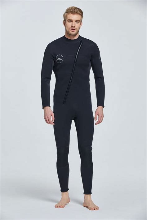 Safemax Mens Mm Neoprene Wetsuit Full Body Diving Suit Front Zip