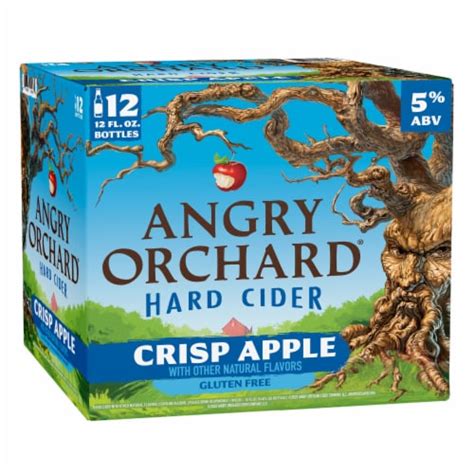 Angry Orchard Crisp Apple Hard Cider Beer 12 Bottles 12 Fl Oz Fry