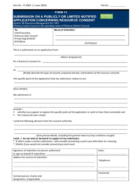 Fillable Online Rma Forms Submission On Publicly Notified Application