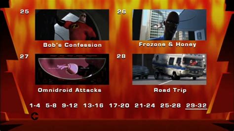 The Incredibles DVD Menu Walkthrough Disc 1 YouTube