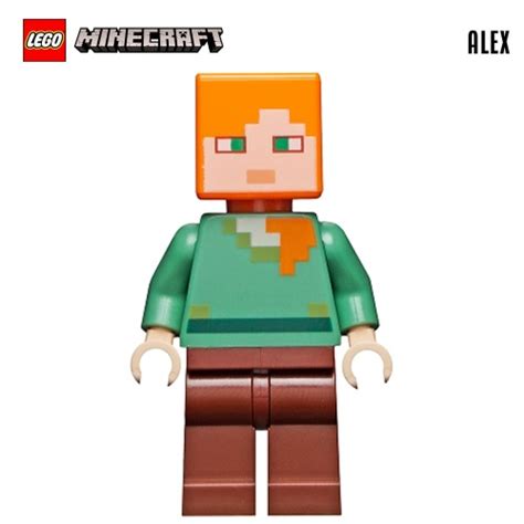 Minifigure Lego® Minecraft Alex Super Briques