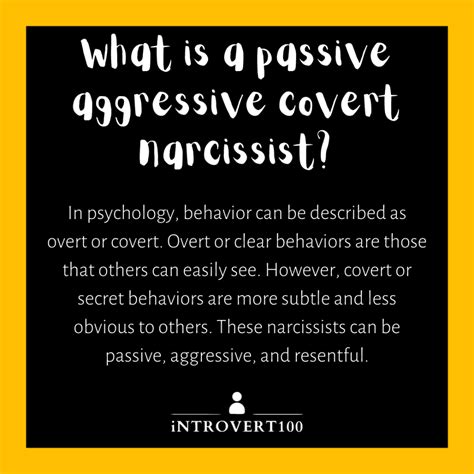 Passive Aggressive Covert Narcissist Signs Symptoms And How To React