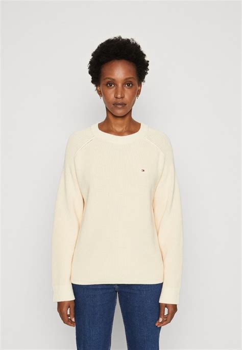 Tommy Hilfiger Cardi Stitch Strickpullover Calico Offwhite Zalando At