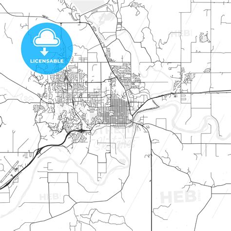 Manhattan Kansas Area Map Light Hebstreits