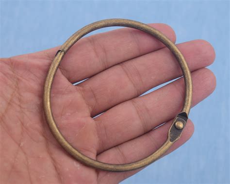 Antique Brass Binding Rings88mm Outer Metal Bronze Book Card Etsy