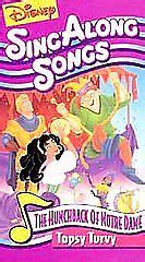 DISNEYS SING ALONG Songs Le Bossu De Notre Dame Topsy Turvy Vhs 1996