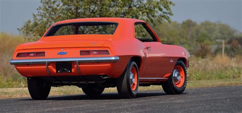 FL18 Mecum Kissimmee 1969 Camaro ZL1 Hugger Orange 2 ClassicCars