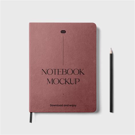 Free A4 Notebook Mockup Mockupbee