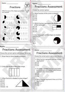 Fractions Activities Worksheets Equal Parts Halves Thirds And Fourths