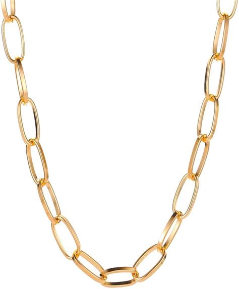 Csiyanjry Paperclip Link Chain Necklace For Women Girls K Gold