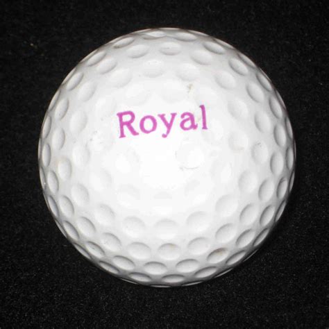 Vintage Royal Daisy Brand Purple Flower White Golf Ball Womens