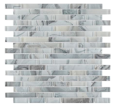 Linear Shell Grey 11 75 X 12 Glass Mosaic Tilehouz