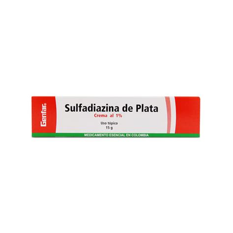 Sulfadiazina De Plata Crema 1 X 15 Gr Gfar Farmavida Droguería