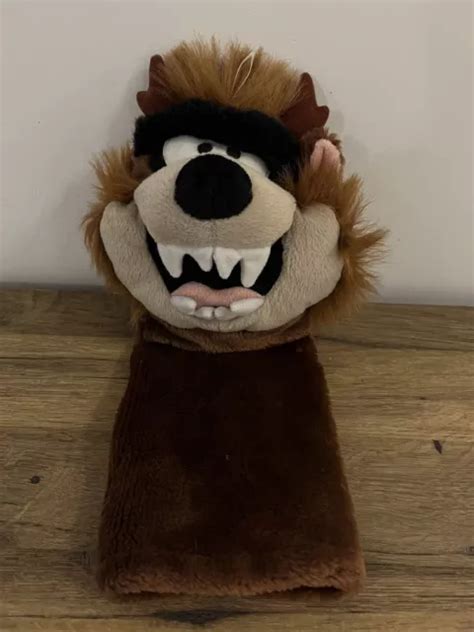 Vintage Looney Tunes Hand Puppet Soft Toy Taz Tasmanian Devil