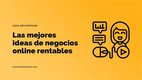 🥇 Las Mejores Ideas De Negocios Online 【 Más Rentables En Internet