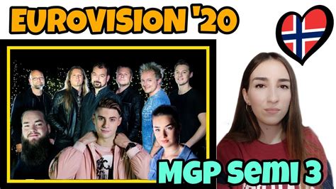 🇳🇴 Norway Mgp Semifinal 3 Reaction Melodi Grand Prix Eurovision