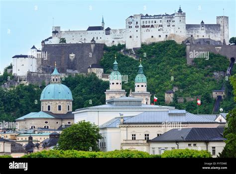 salzburg summer view austria stock photo alamy