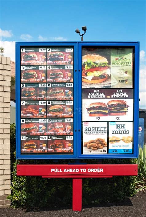 Burger King Drive Thru Menu Board - Burger Poster