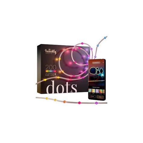 Twinkly Dots App Controlled Flexible String Lights With 200 RGB 16