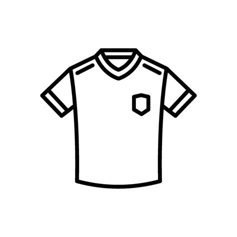 Soccer Uniform Line Icon Isolated Background 46545121 Vector Art At
