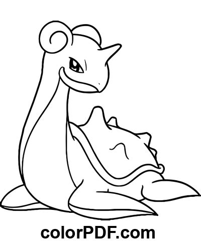 Nice Lapras Pokemon Coloring Pages And Books In Pdf