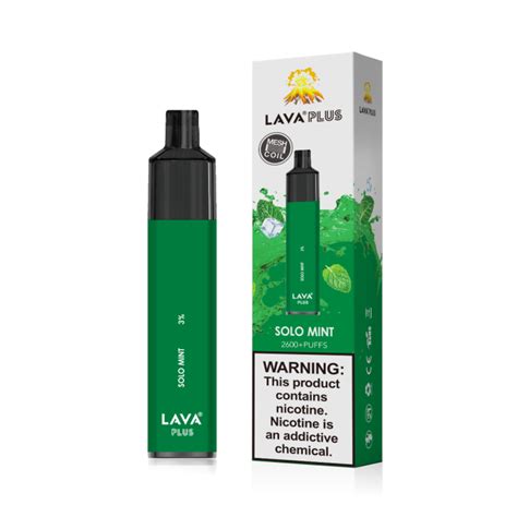 Lava Plus Disposable Device 3 Solo Mint 2600 Puff VapeShire