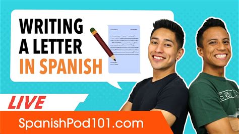 How To Write A Letter In Spanish Spanish Writing For Beginners Youtube