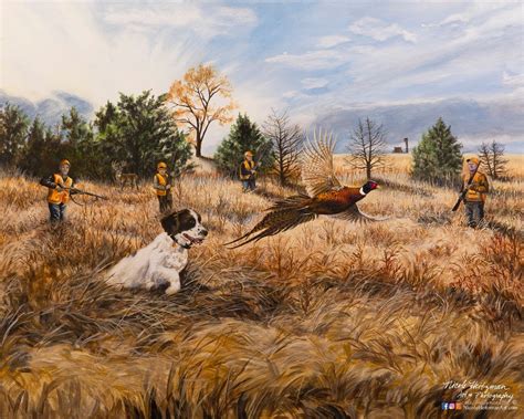 Pheasant Hunting Art