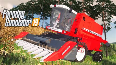 MF 32 SR COLHENDO SORGO NA CURVA DE NÍVEL Farming Simulator 19 Sul