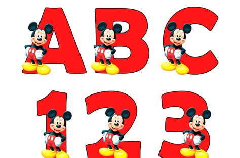 Abecedario Mickey Mouse Artofit